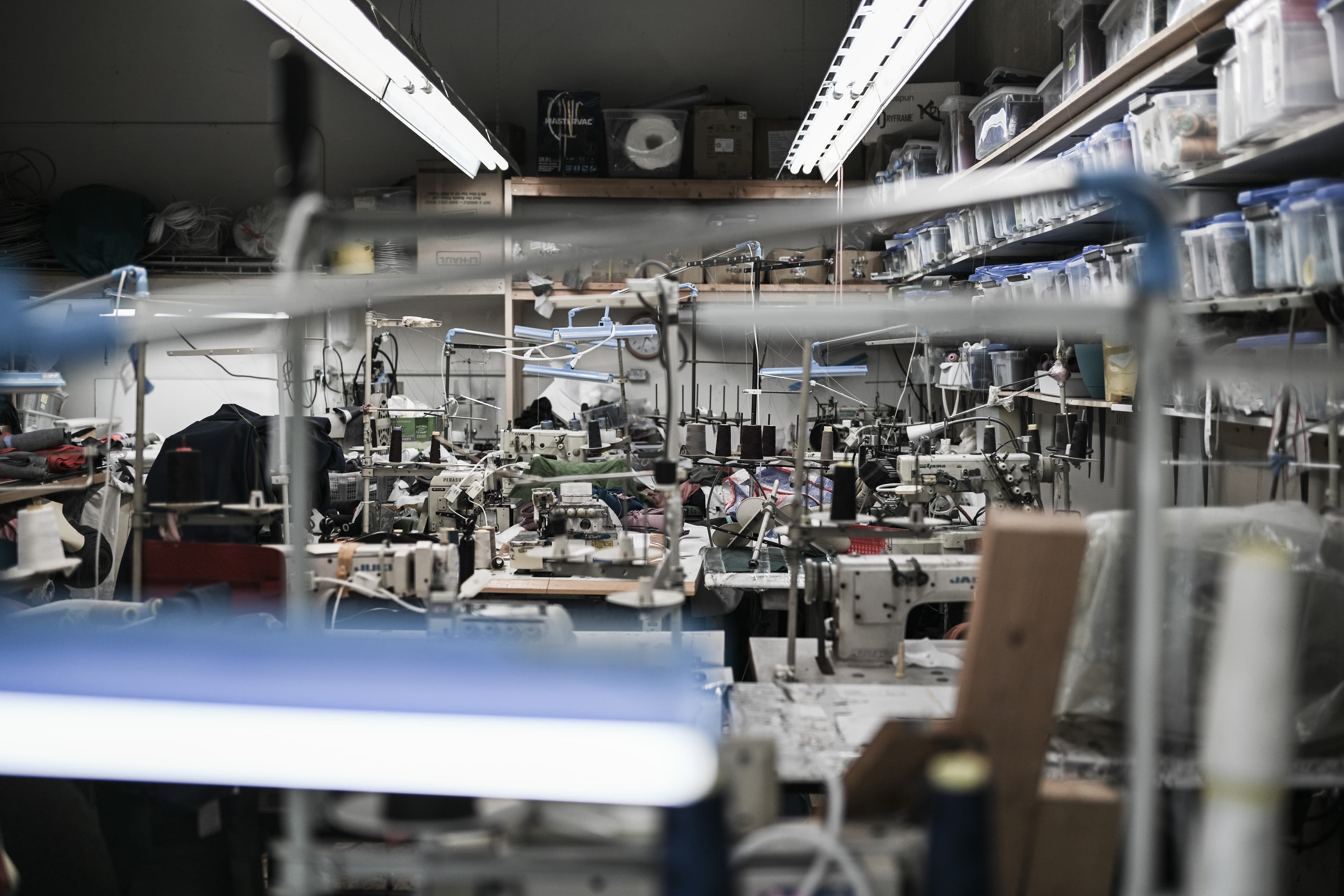 Textile and fabric selection area